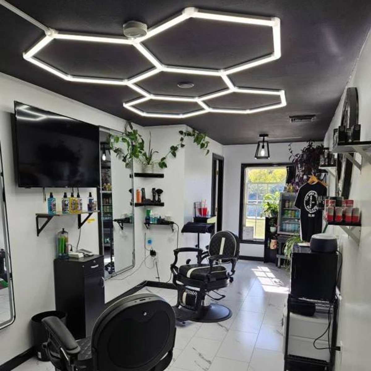 The Barber Shack interior